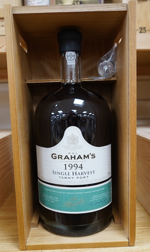 A wood boxed Jéroboam of Grahams 1994 Single Harvest Port. Condition - good